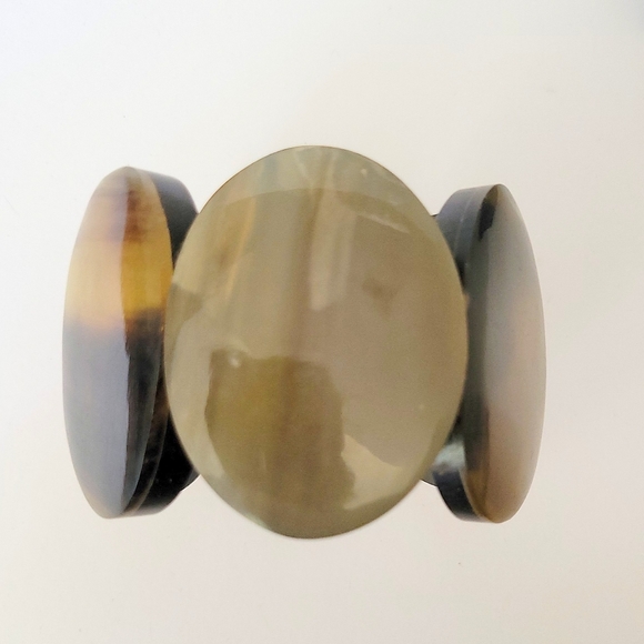 SALE! NEW! Natural Genuine Buffalo Horn Bracelet-Stretch-One Size Fits Most - Picture 4 of 15